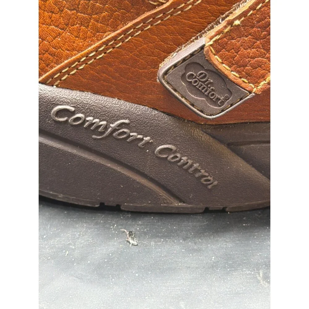Dr. Comfort Fisherman Mens Sandal 13XW Full-Grain Leather Brown Tan